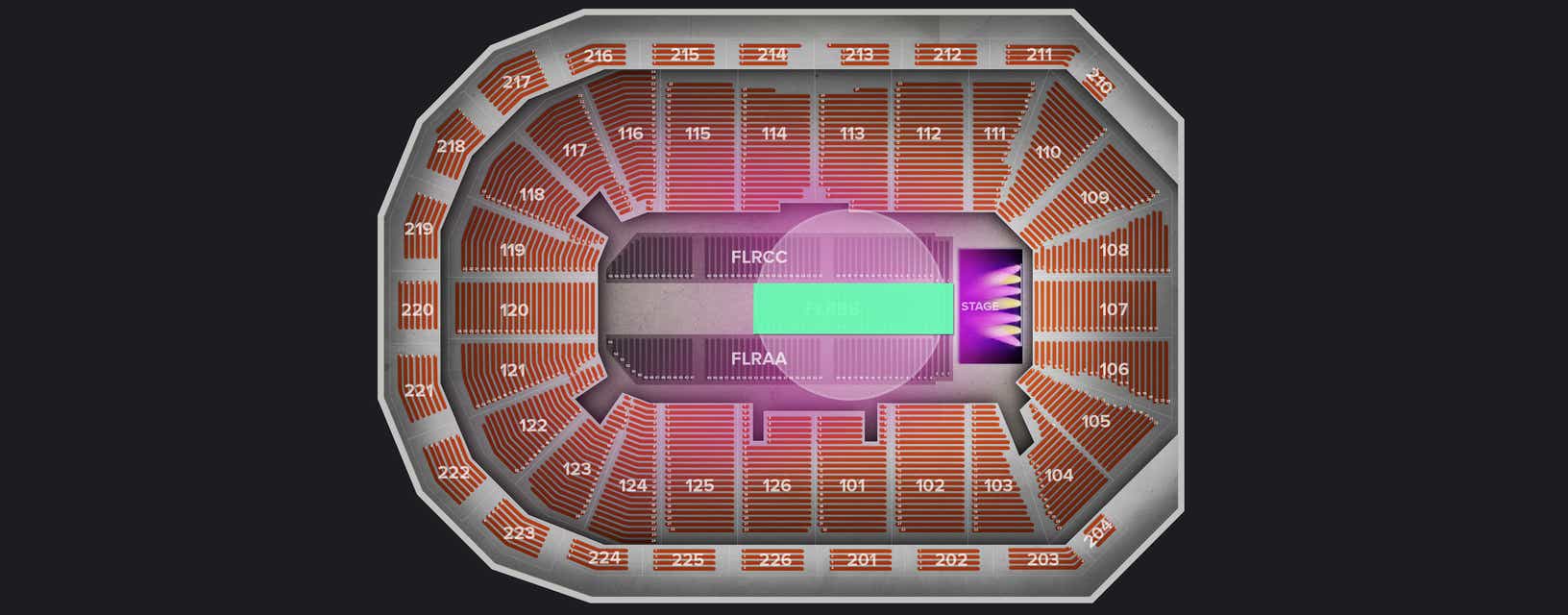Seat view from Floor