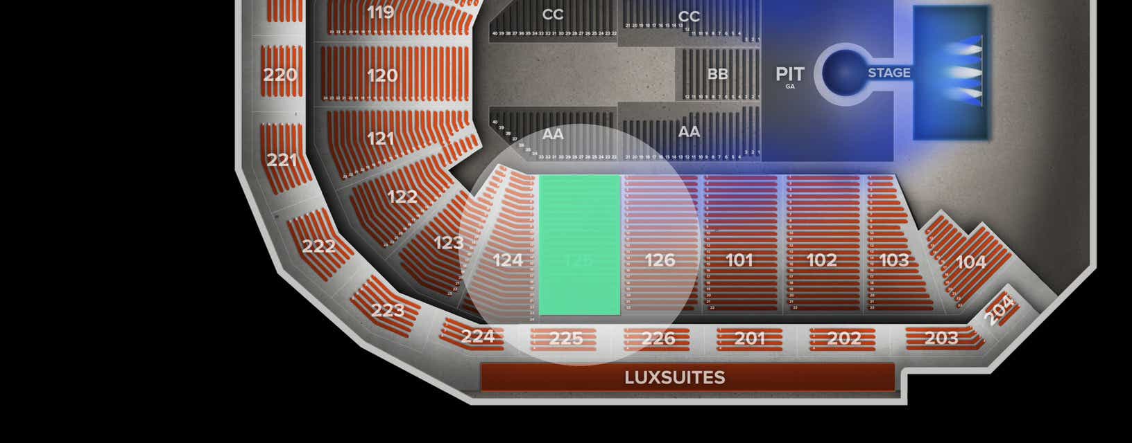 Seat view from Lower