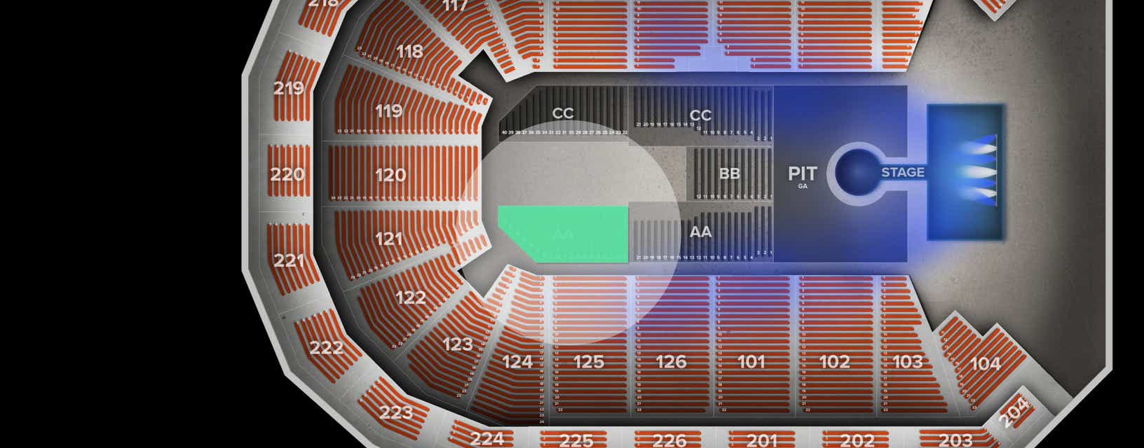 Seat view from Lower