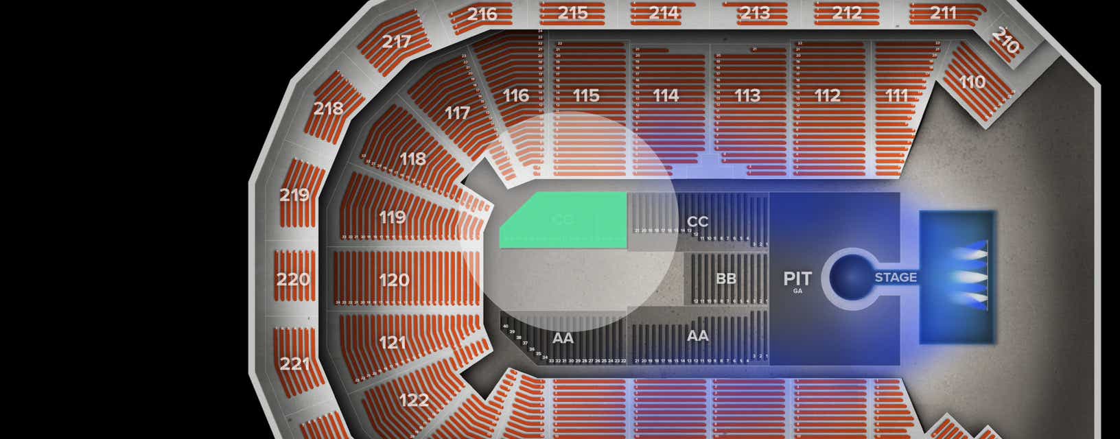 Seat view from Lower