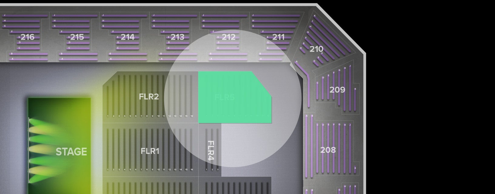 Seat view from Floor