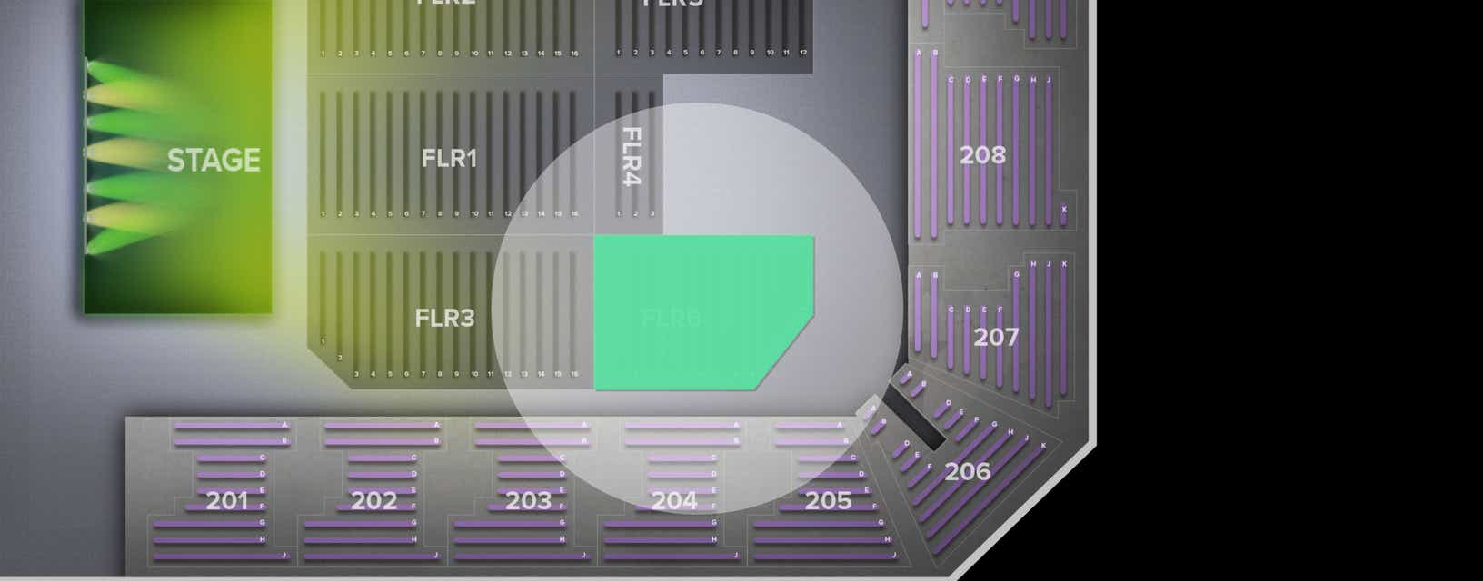 Seat view from Floor