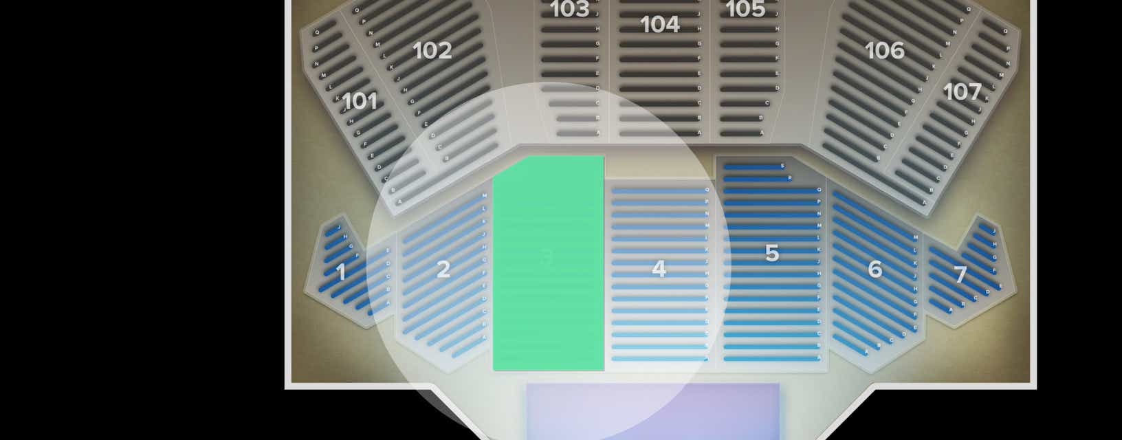 Seat view from 3