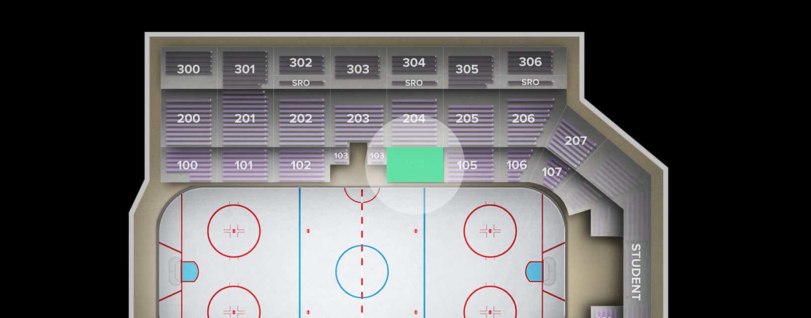 Seat view from Lower