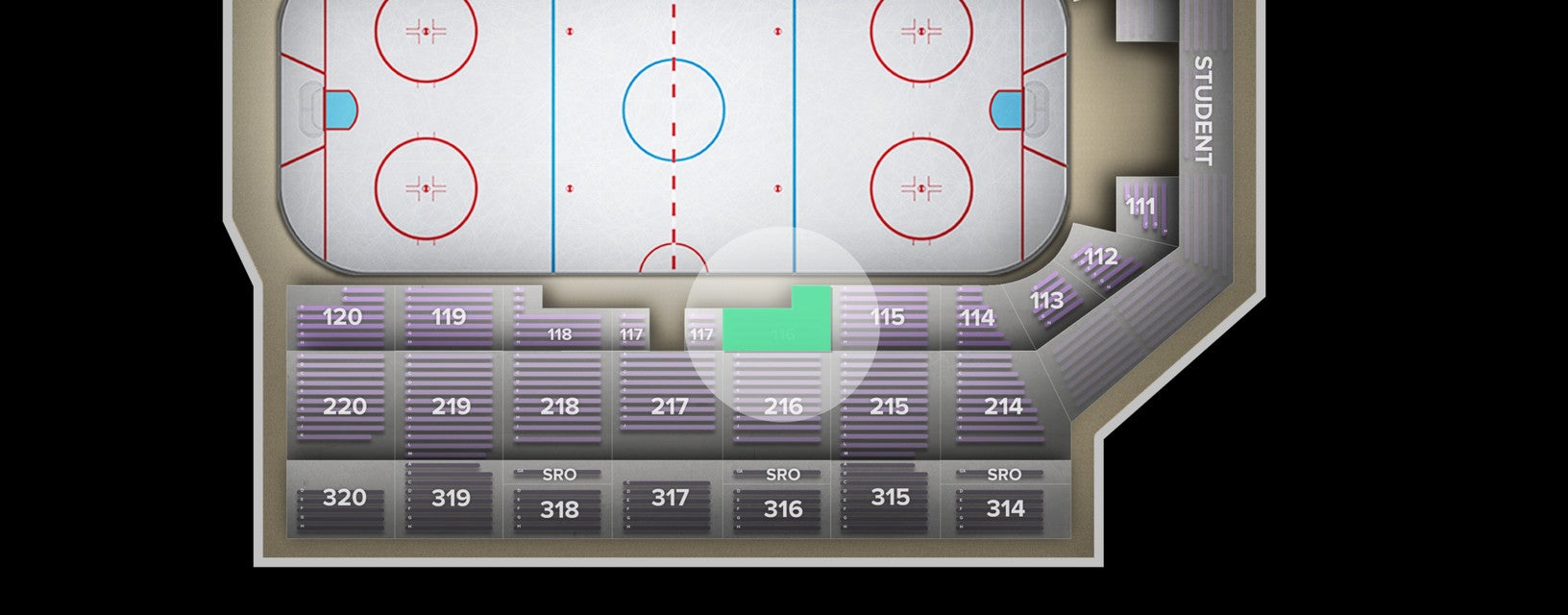 Seat view from Lower