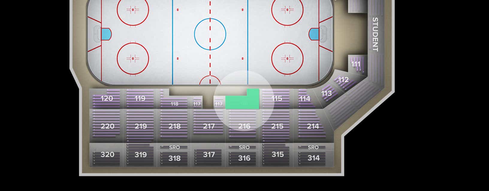 Seat view from Lower