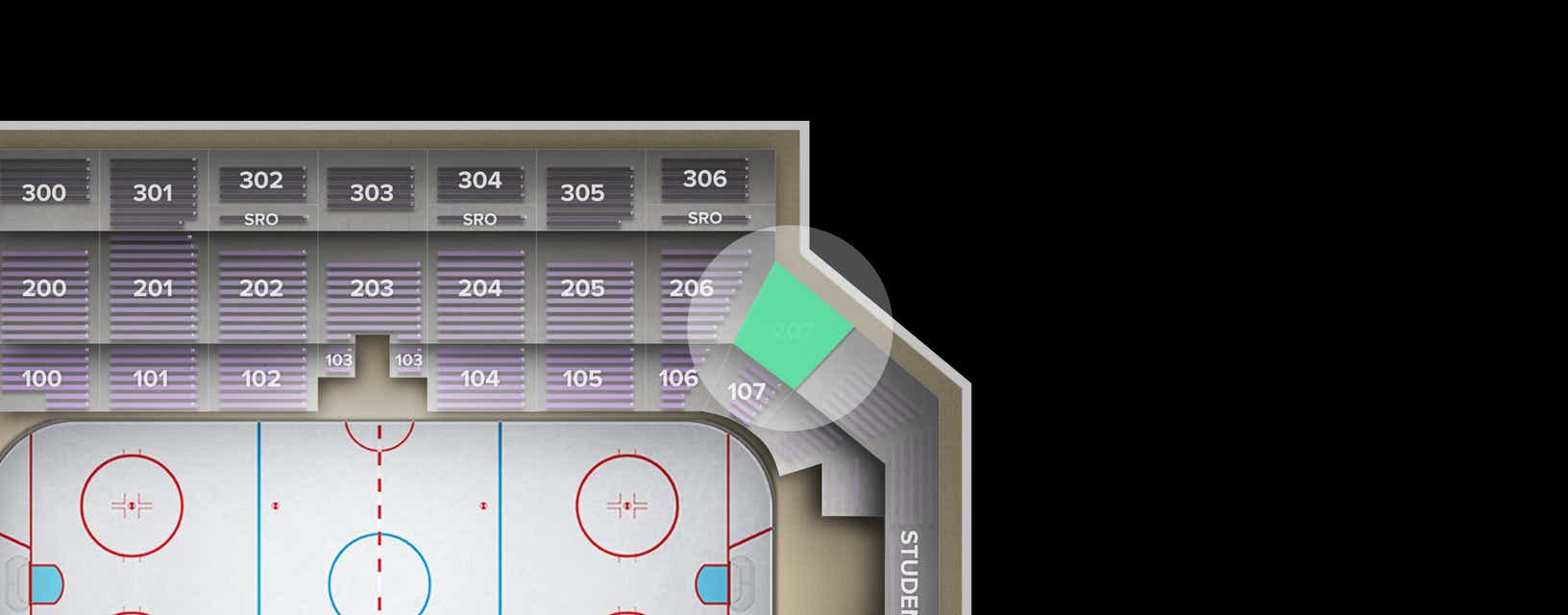 Seat view from Middle