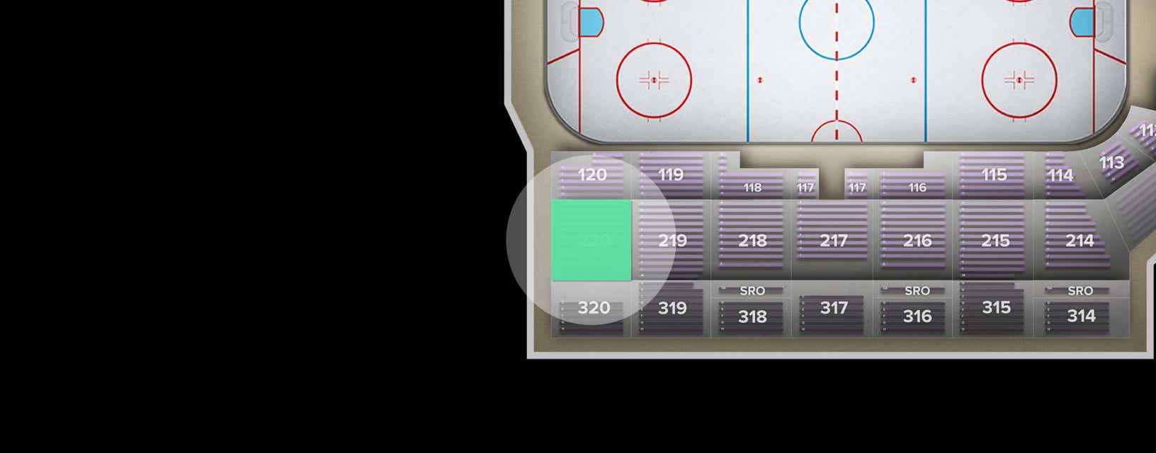 Seat view from Middle