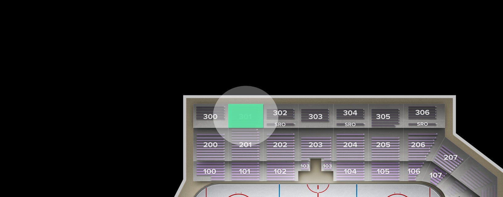 Seat view from Upper
