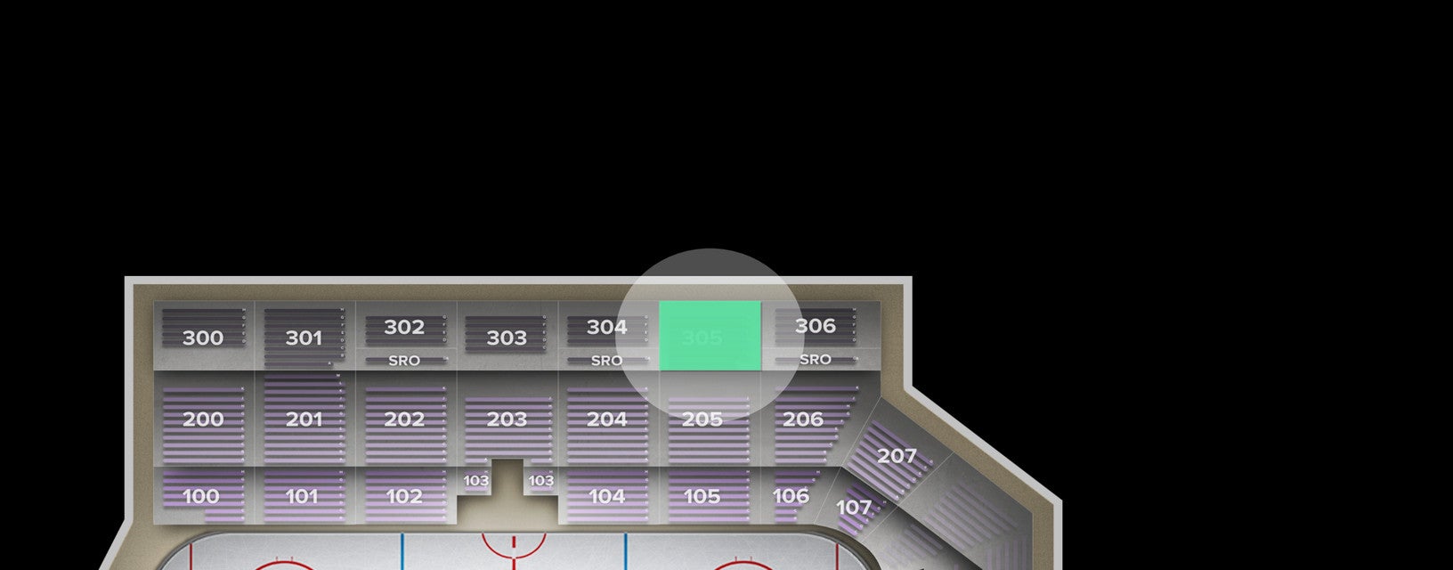 Seat view from Upper
