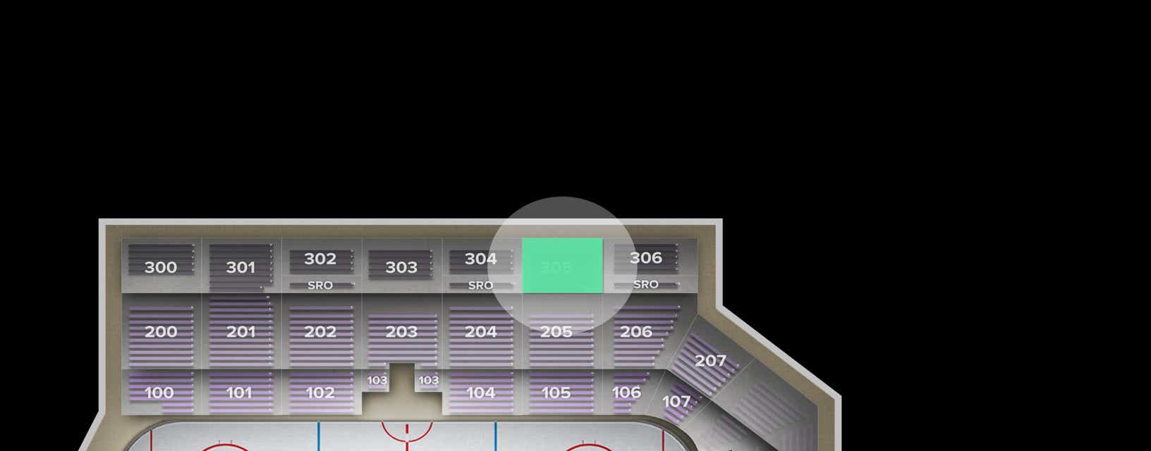 Seat view from Upper