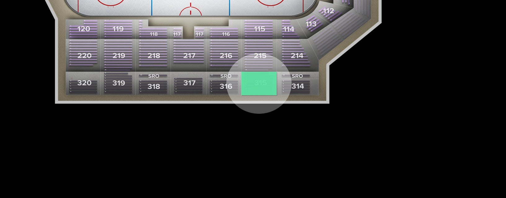 Seat view from Upper