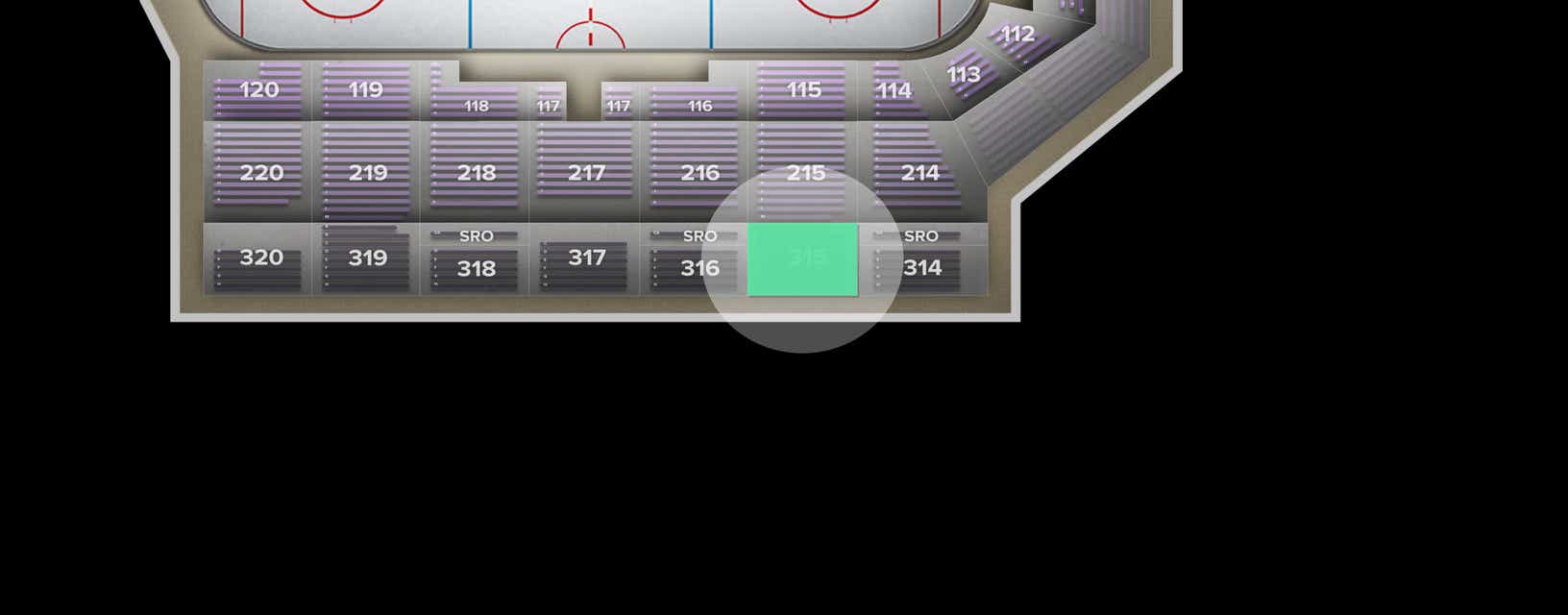 Seat view from Upper