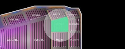 Seat view from Mezzanine