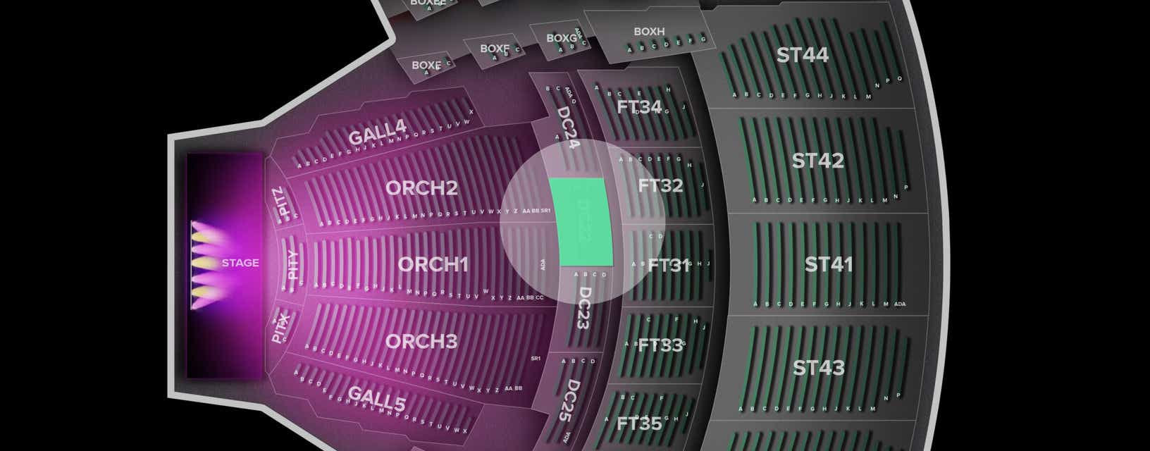 Seat view from Dress Circle