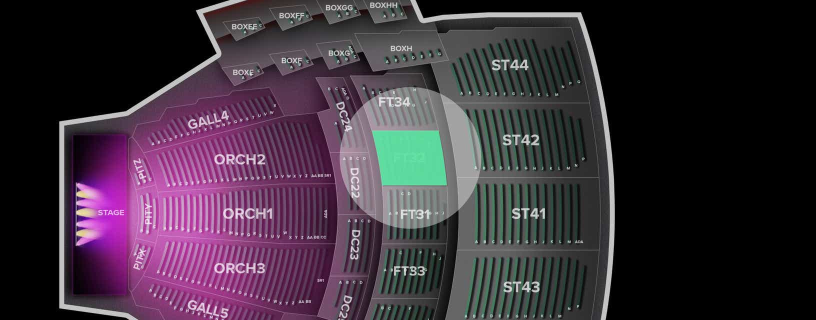 Seat view from First Tier