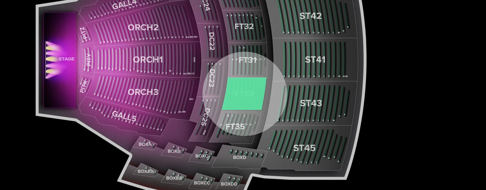 Seat view from First Tier