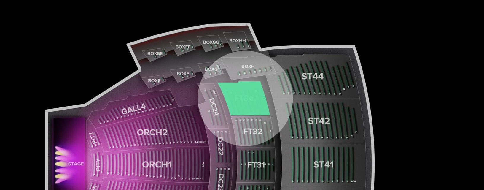 Seat view from First Tier