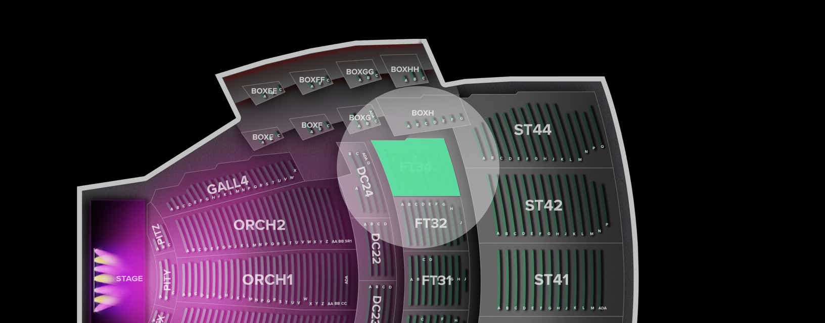 Seat view from First Tier