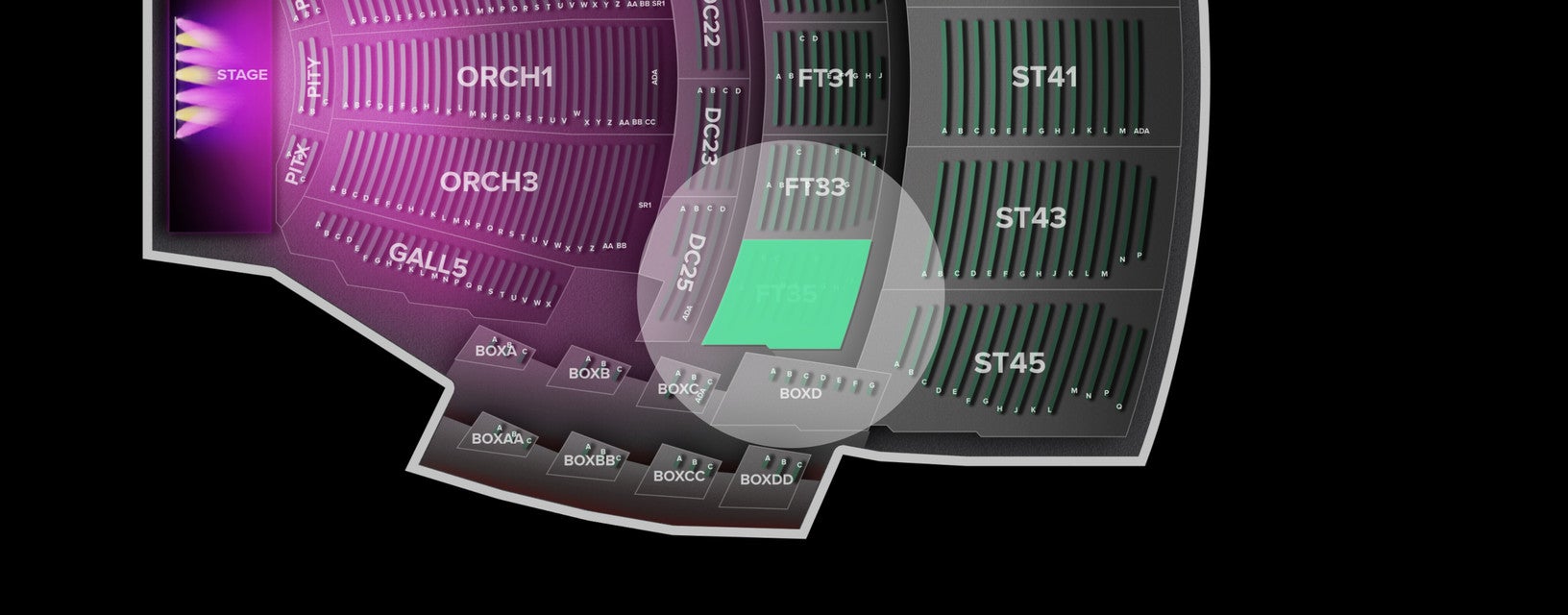Seat view from First Tier