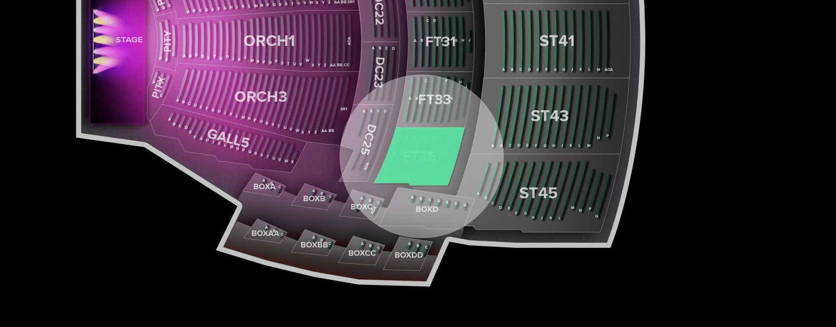 Seat view from First Tier