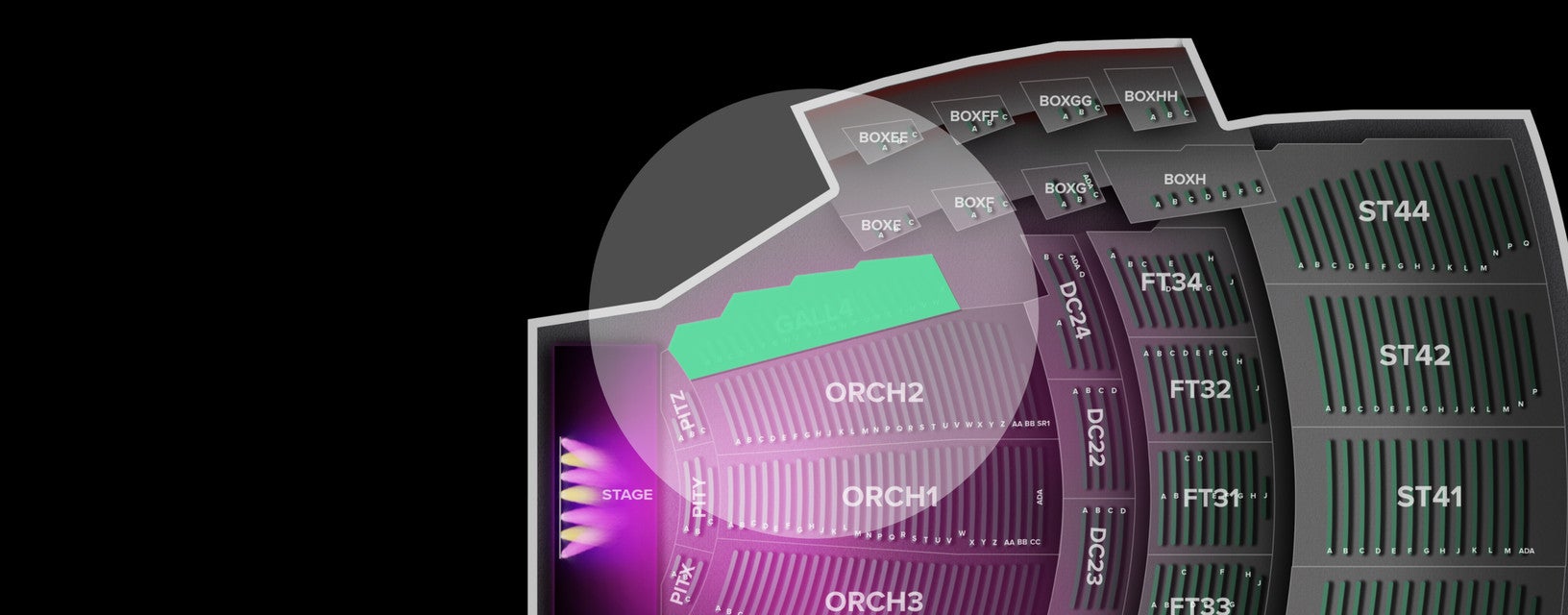 Seat view from Gallery