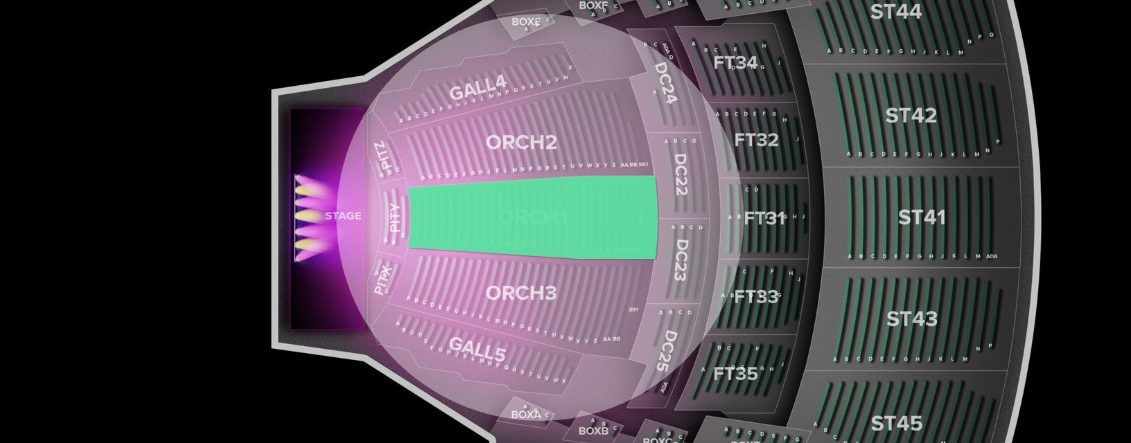Seat view from Orchestra