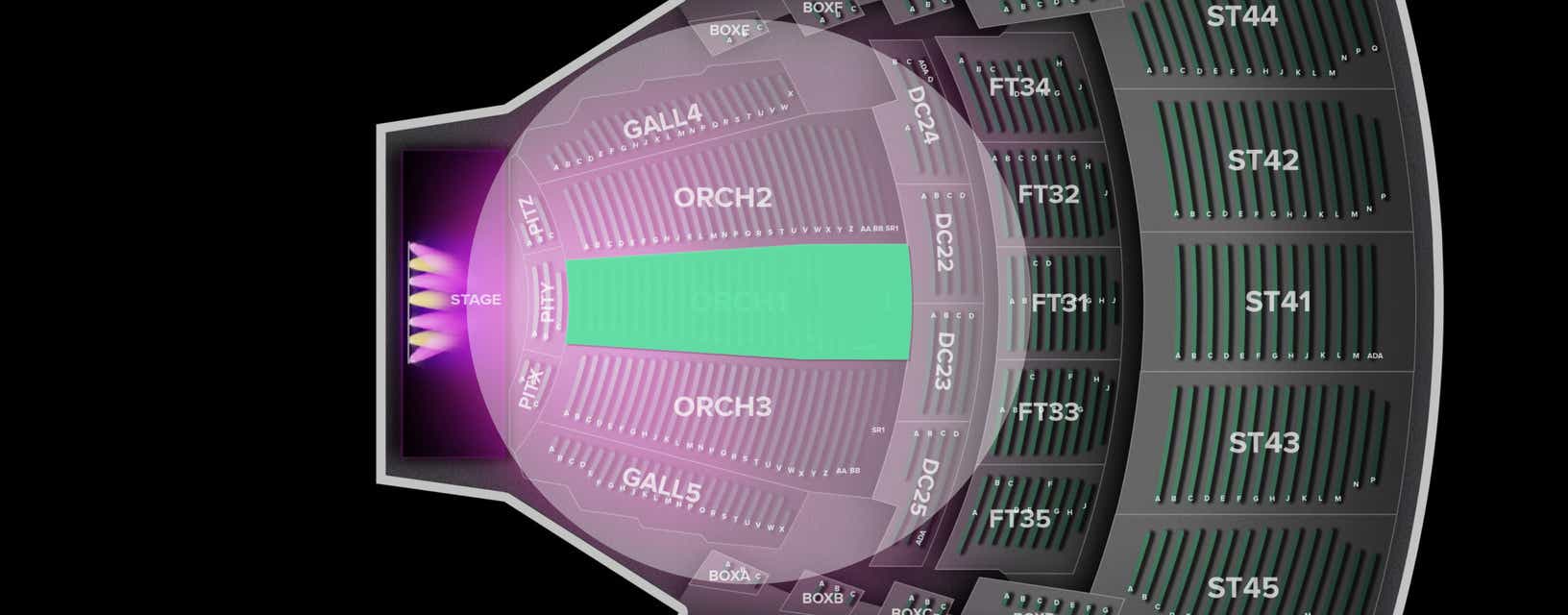 Seat view from Orchestra