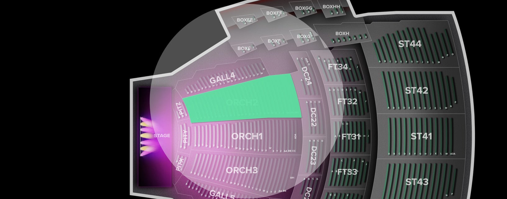 Seat view from Orchestra