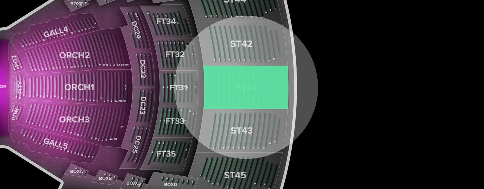 Seat view from Second Tier