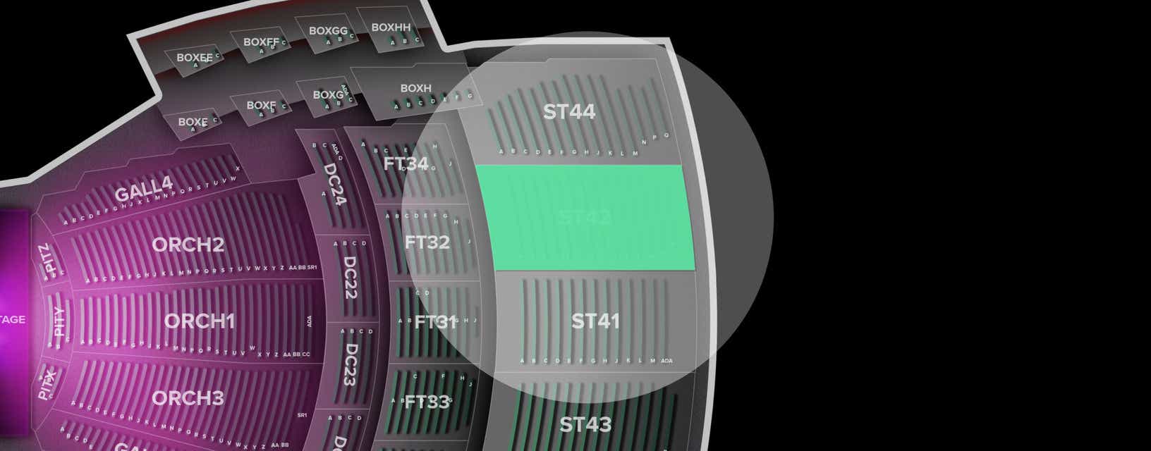 Seat view from Second Tier