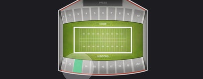Seat view from Sideline