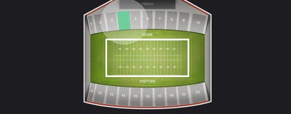 Seat view from Sideline