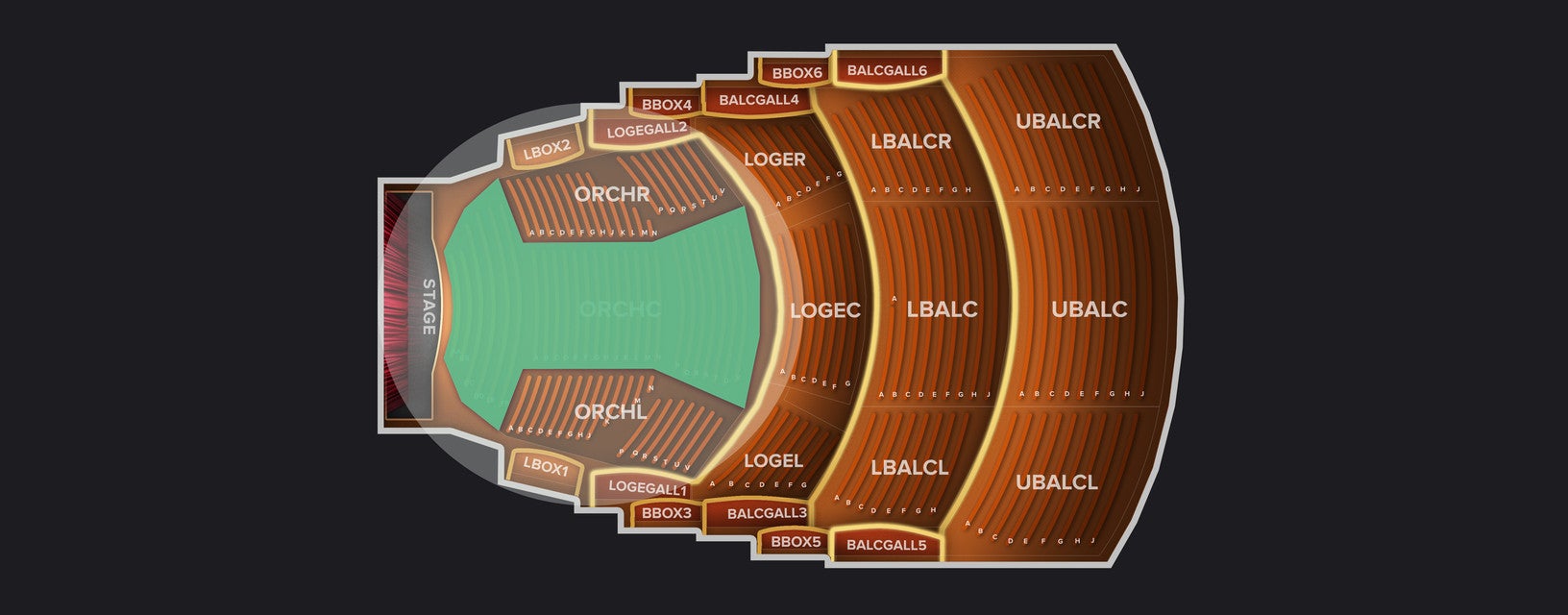 Seat view from 