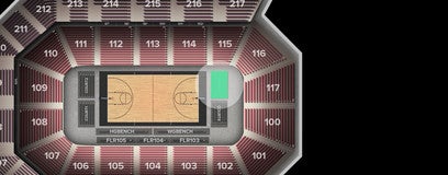 Seat view from Courtside