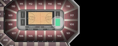 Seat view from Courtside