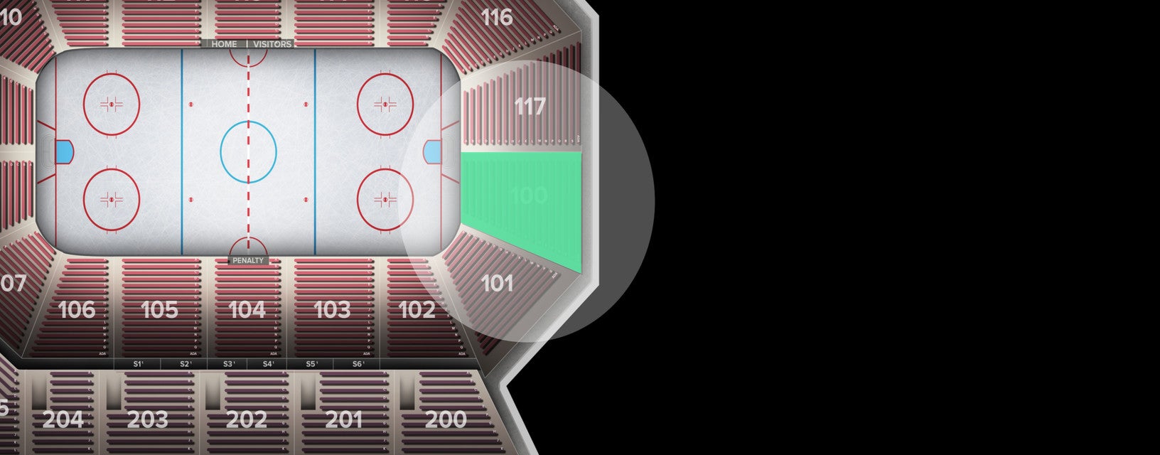 Seat view from Lower