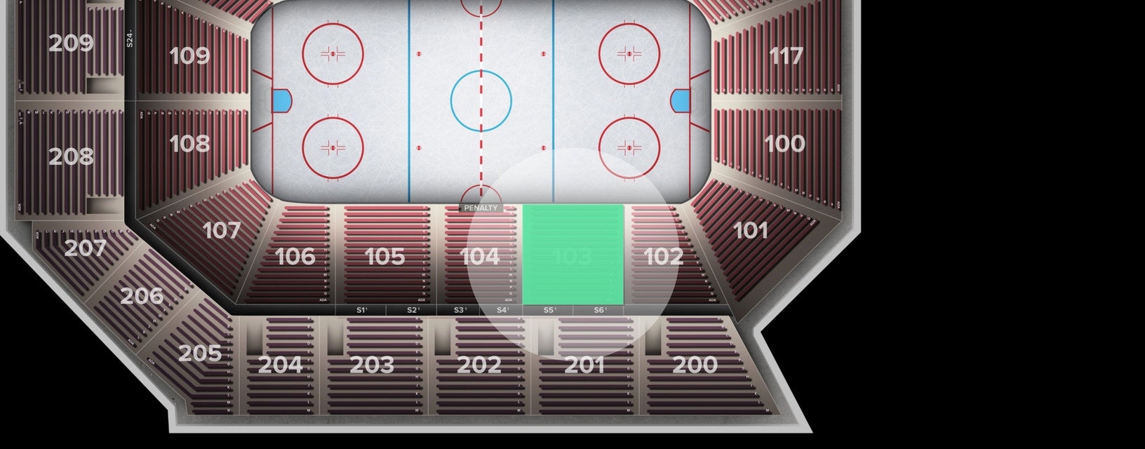 Seat view from Lower