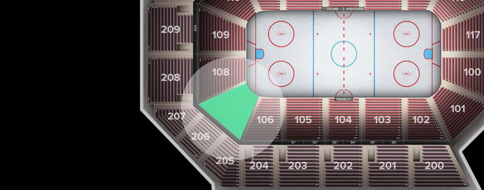 Seat view from Lower