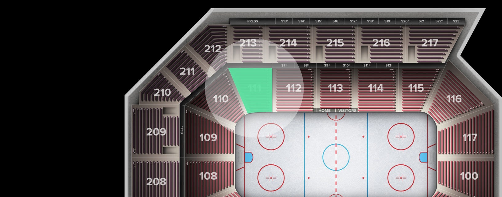 Seat view from Lower