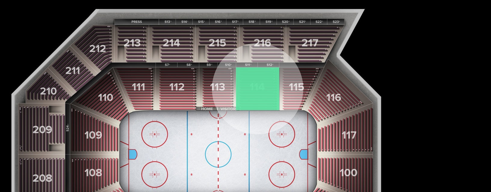 Seat view from Lower