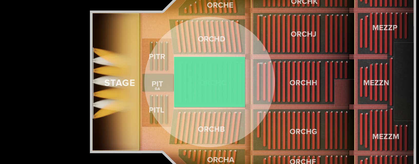 Seat view from Orchestra