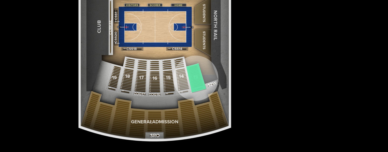 Seat view from Lower Level