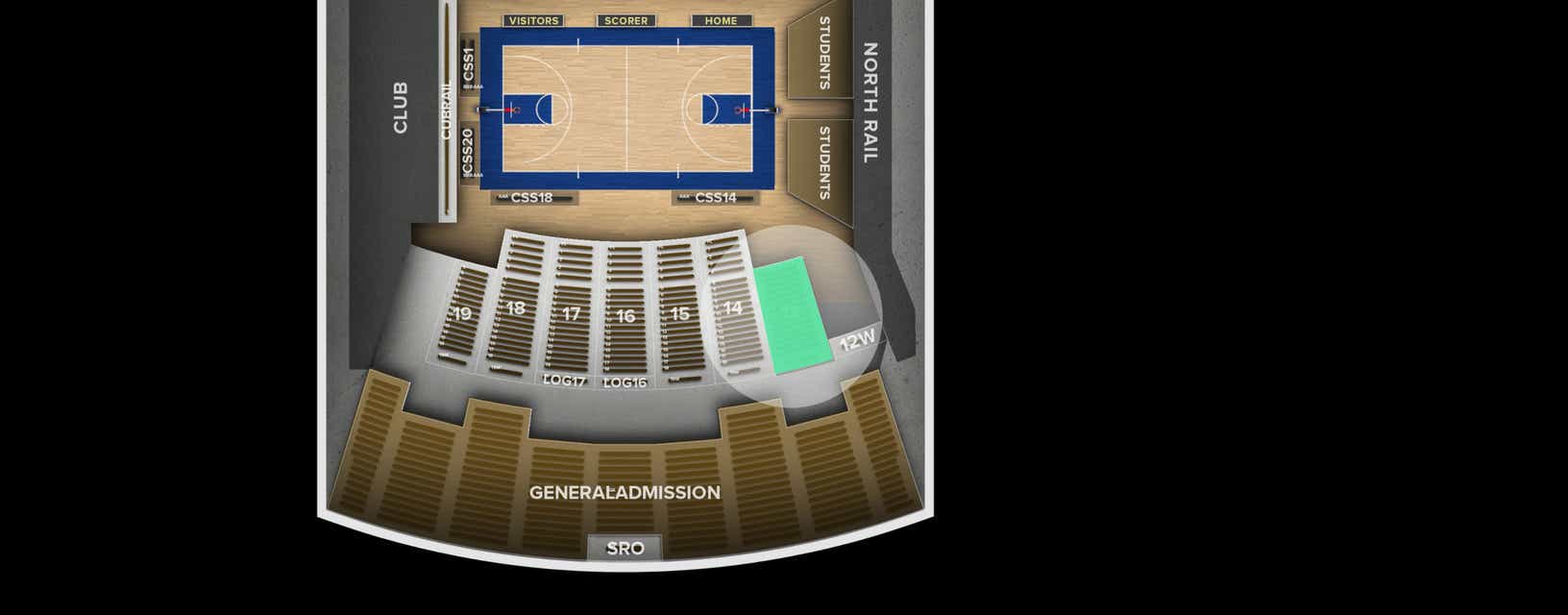 Seat view from Lower Level
