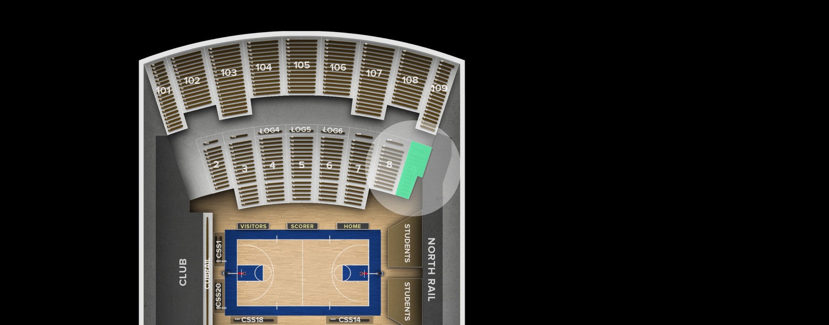Seat view from Lower Level