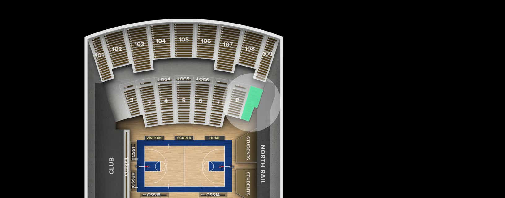 Seat view from Lower Level