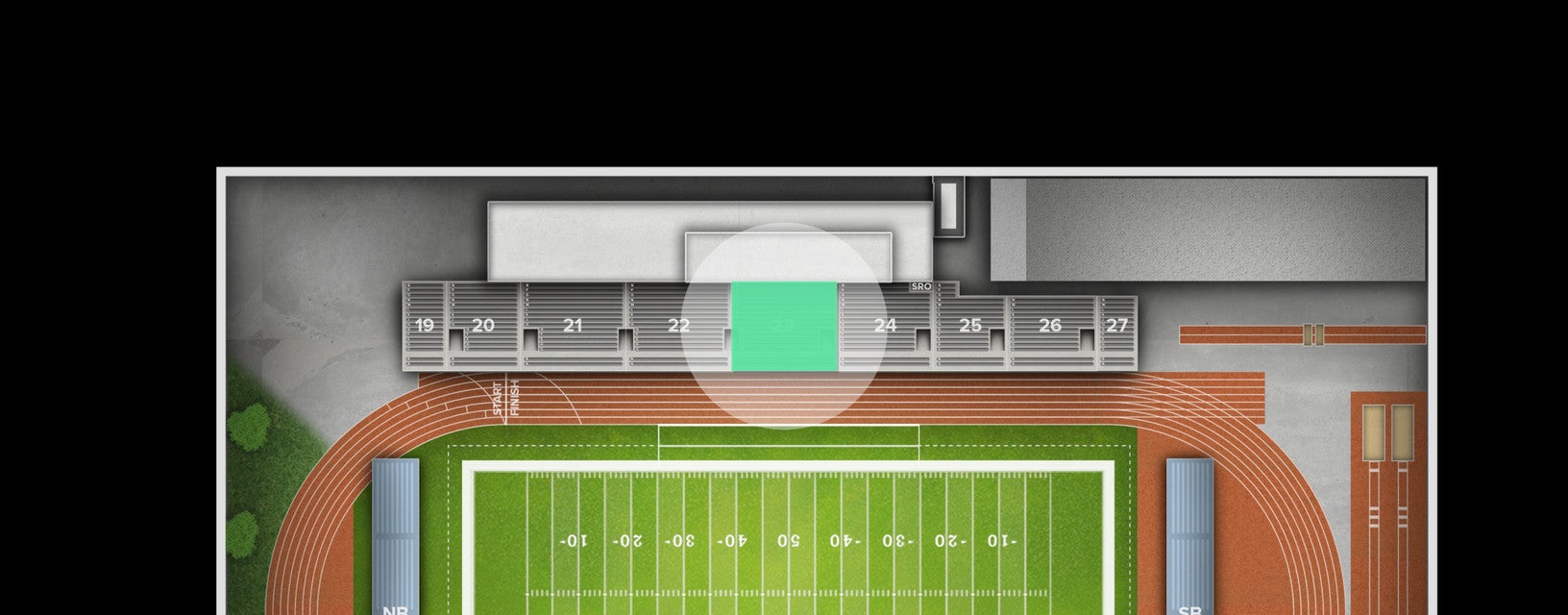 Seat view from East Stands