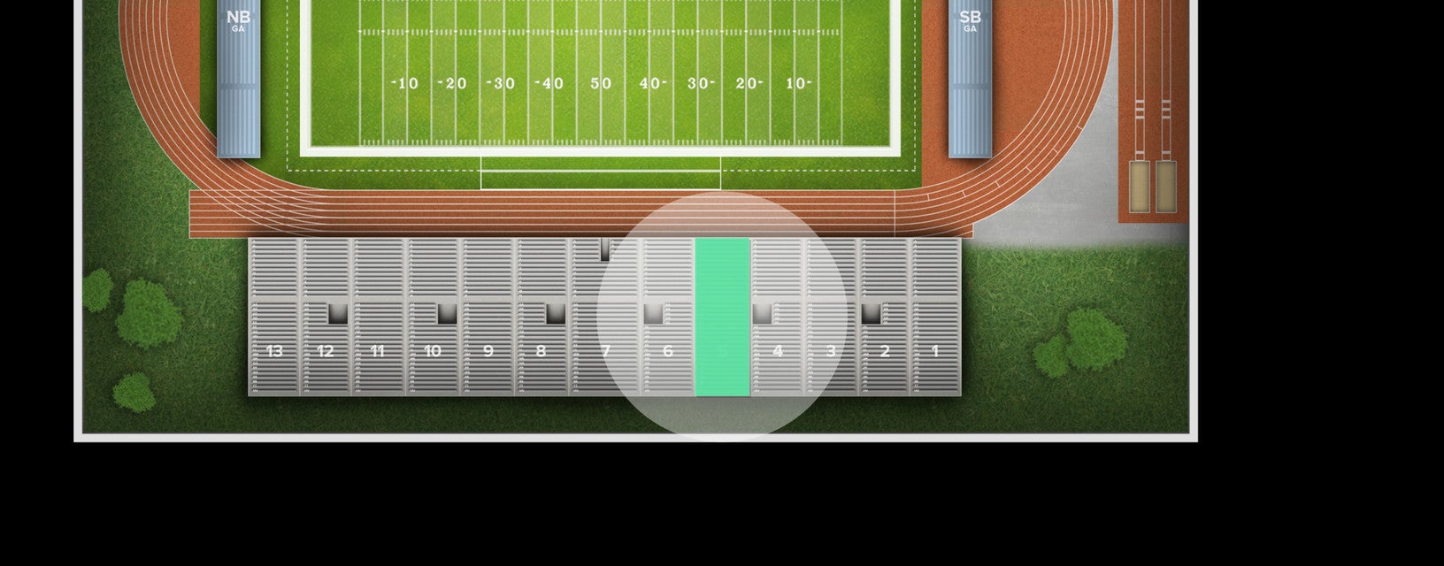 Seat view from West Stands