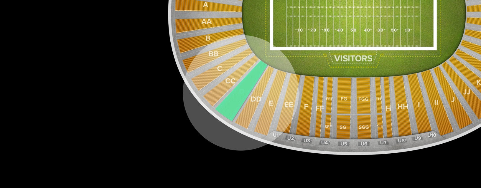 Seat view from Reserved Seating