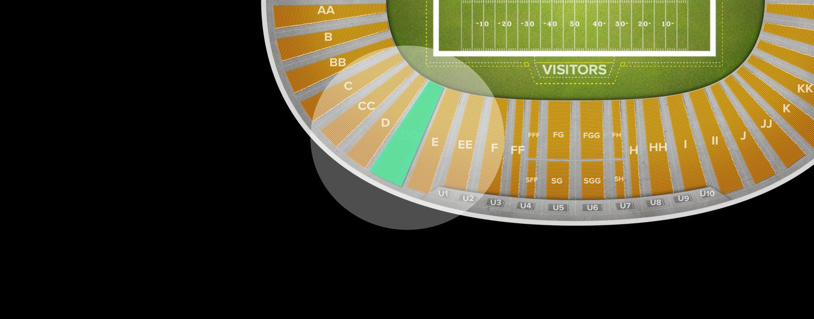 Seat view from Reserved Seating